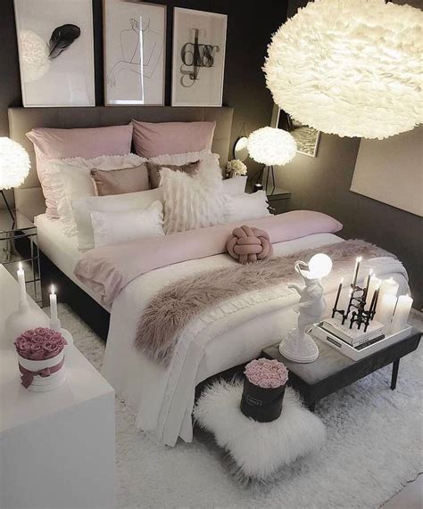 modern pink and black bedroom